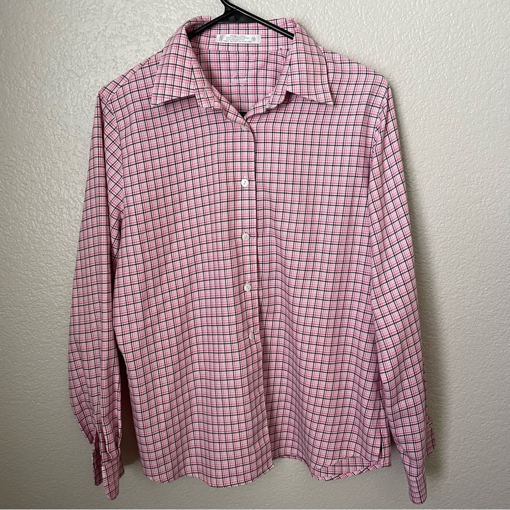 Womens Foxcroft Wrinkle Free Long Sleeve Button Down Long Sleeve Size 10